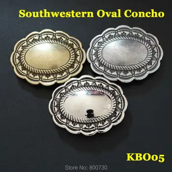 

(KBO05) 10pc Southwestern Oval Concho Size 2" (5.1cm)*1-3/5''(4.0cm) Leathercraft