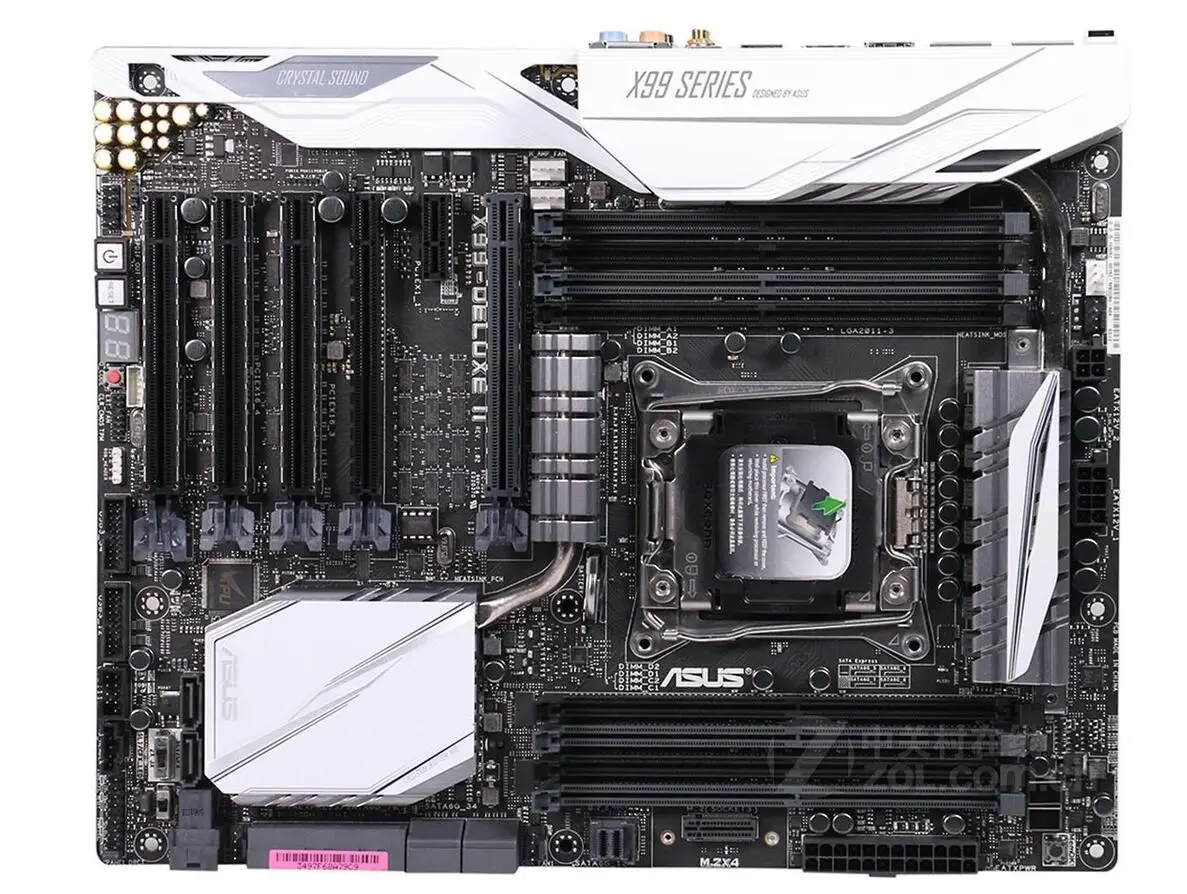  X99-DELUXE II 2011-3 motherboard supports 6850K / 6950X original used 90%new