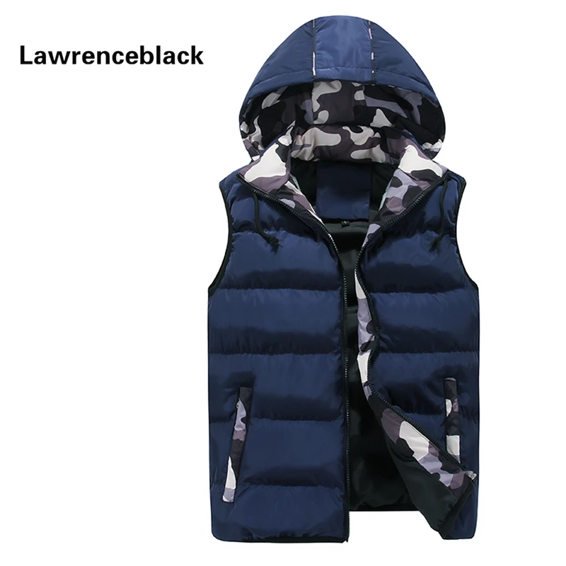 

Hooded Mens Vest Couples Sleeveless Jacket Brand-clothing Camouflage Men Warm Vest Motorcycle Vestmchalecos Hombre Sin Mangas 58