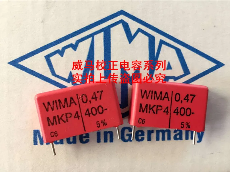 

2019 hot sale 10pcs/20pcs Germany WIMA MKP4 400V 0.47UF 400V 474 470n P: 22.5mm Audio capacitor free shipping