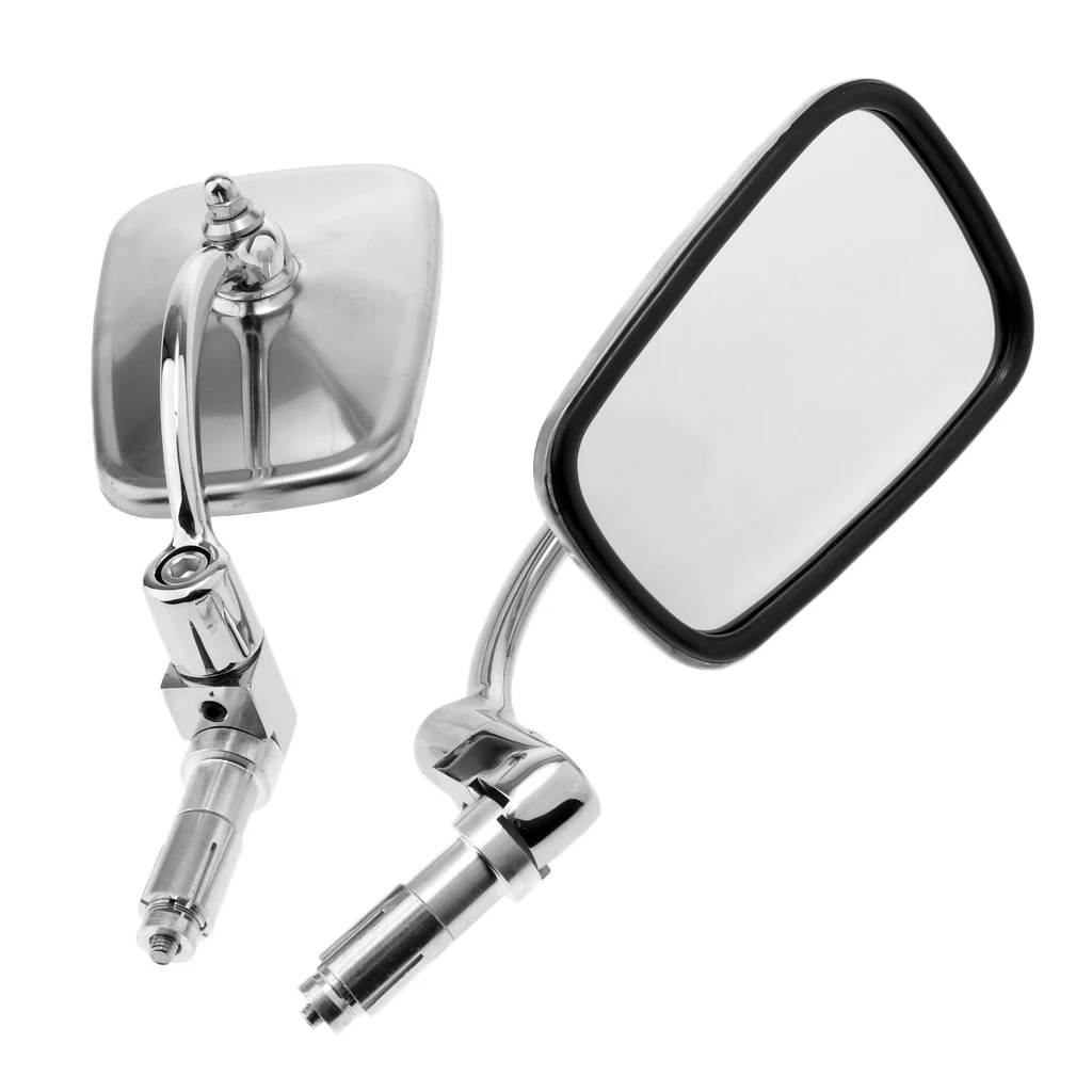 1 Pair Universal 7/8 Inch Motorcycle Stainless Steel Bar End Side Rearview Mirror Motorbike Handlebar Rear View Mirrors
