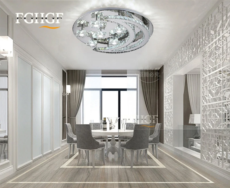 Modern led crystal chandelier light moon star crystal Flush Mounted Chandeliers lamp living room Lustres for Bedroom Dining room (14)
