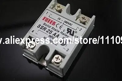 Твердотельное реле SSR-25 AA AC-AC 25A/250V 80-250VAC/24-380VAC | Обустройство дома
