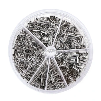 

Round Box 1900pcs Insulated Bare Copper Crimp Wire Connector Cord Pin End Uninsulation Terminal 0.5-2.5mm R06 Whosale&DropShip