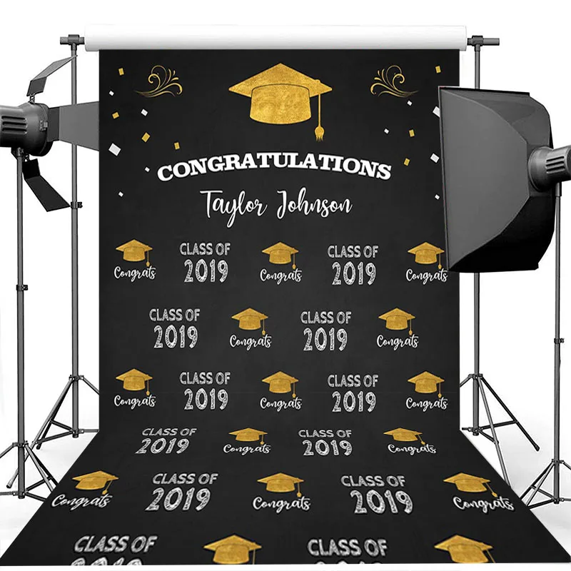 

NeoBack 2019 Graduation Photography Background Step and repeat Congratulations Graduation Photography Backdrops Studio Shoots