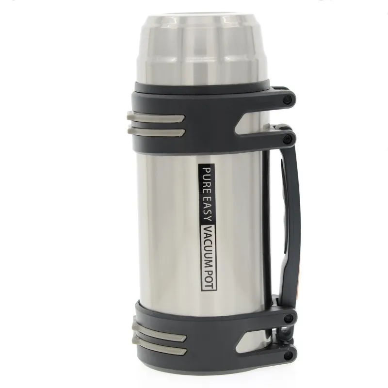 Buy 800/1200/1600/1800ML big Thermos stainless steel Vacuum flask silver color