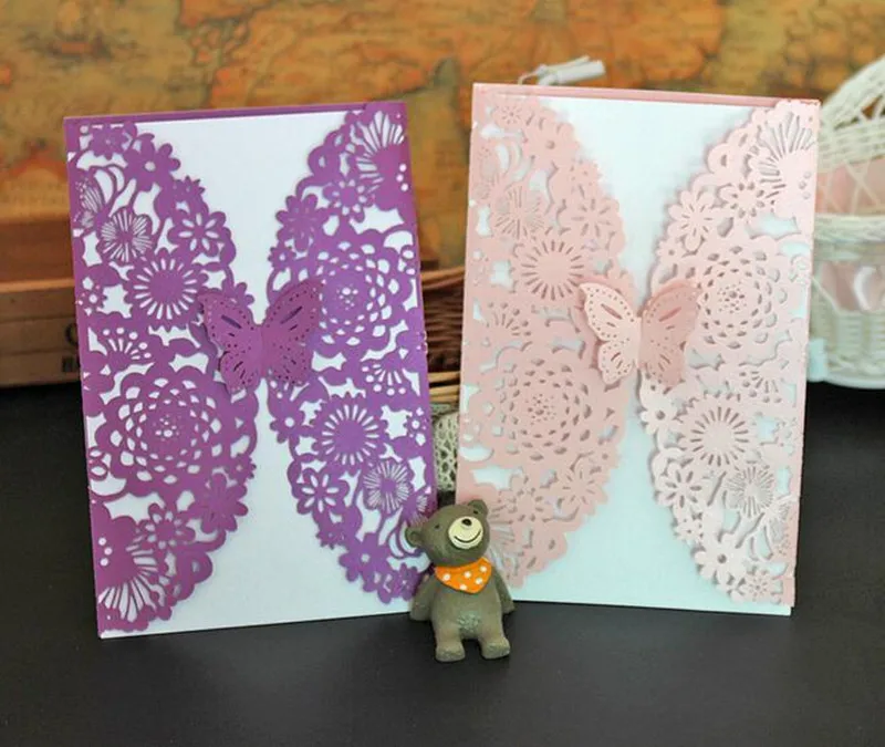 Diy Erfly Wedding Invitations