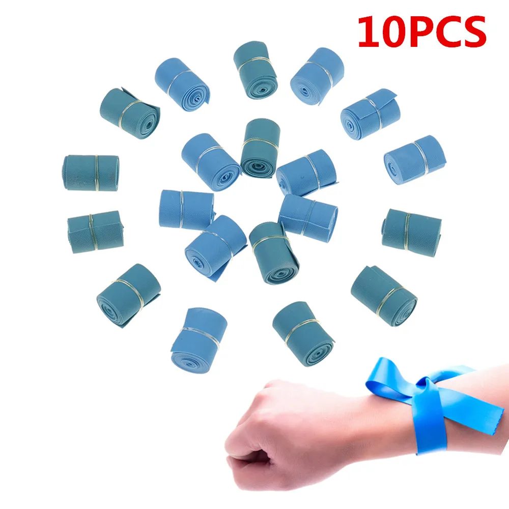 

10pcs/Lot Safety Survival Latex Tourniquet Medical Emergency Tourniquet Tourniquet Outdoor Emergency Necessities First Aid Kit