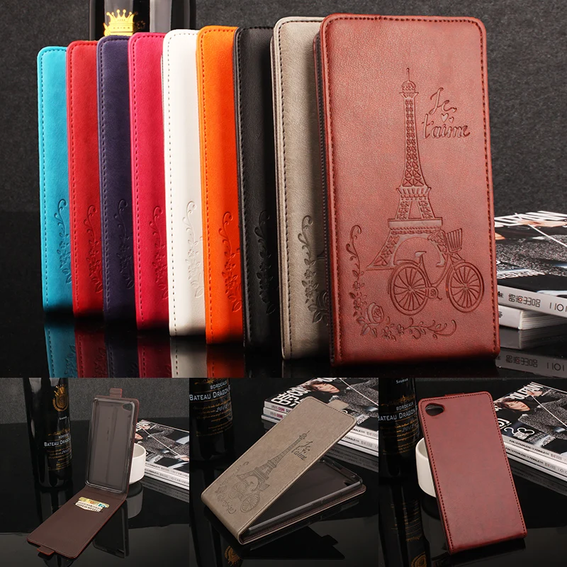 

For MEILAN U20 Phone Case [Up-down Open] Vertical Flip Premium Pattern PU Leather Wallet Case Cash/Card Slots