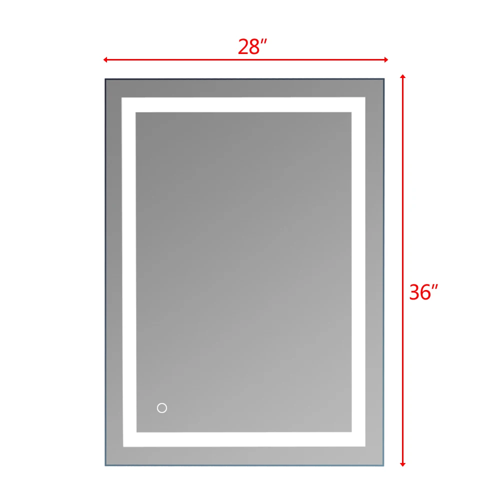 MARSWAL светодиодный 36 &quotx 28&quot Встроенный ленточный светильник сенсорный кнопочный