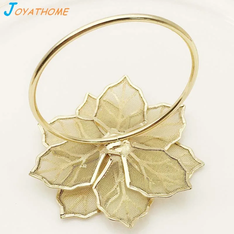 Joyathome Золотой и Серебряный цветок отельный Настольный кольцо Металлическое для