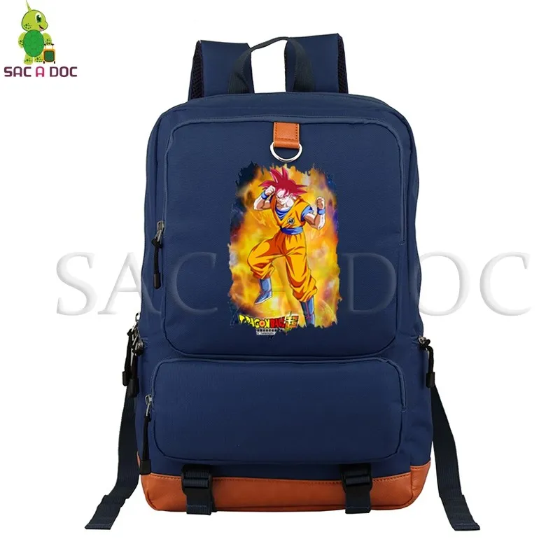 Dragon Ball Z рюкзак Супер Саян Гоку Вегета рюкзак для ноутбука с рисунком для подростков студентов школьные и дорожные сумки - Цвет: 21