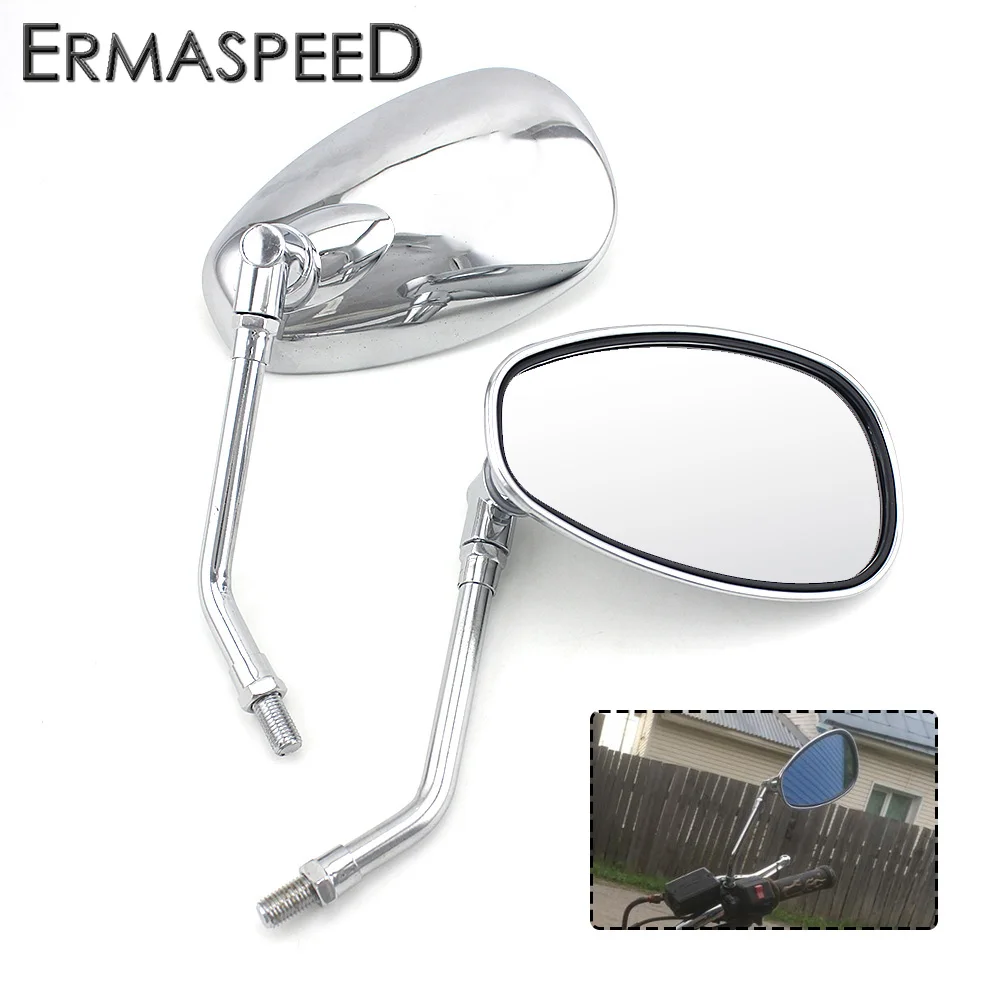 

10mm Motorcycle ABS Plastic Handlebar Rear View Mirrors fit for HONDA KAWASAKI YAMAHA KTM DUCATI APRILLA BMW