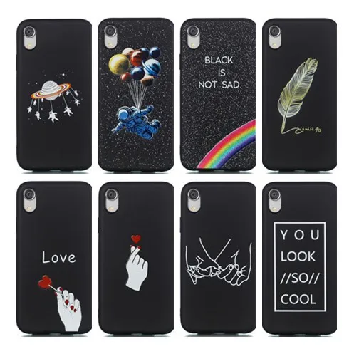 

Black Soft TPU Phone Case For Xiaomi Redmi Note 7 6 5 Pro 4X 4 Case For Redmi Note 7 Silicone Back Pattern Cover Note 5 Pro