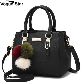 

ladies messenger crossbody shoulder bags brand women hairball ornaments totes solid sequined handbag hotsale party purse M20