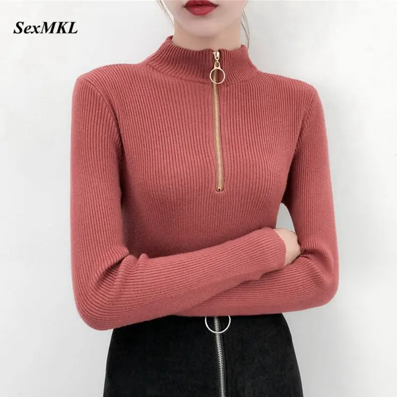 Turtleneck Sweater Women 2018 Korean Winter Autumn Skinny Elastic Knitted Pullover Long Sleeve Sweaters Elegant Ladies Tops Turtleneck Sweater Women 2018 Korean Winter Autumn Skinny Elastic Knitted Pullover Long Sleeve Sweaters Elegant Ladies Tops