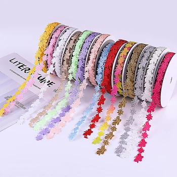 

5 Yard 15mm Lace Trim Butterfly Embroidered Ribbon Fabric DIY Craft Clothes Sewing Accessories Wedding Party Decoration Supplies