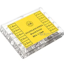 500 шт. Нержавеющая сталь Часовщик Очки часы Шурупы 10 типами ремонт Запчасти Шурупы