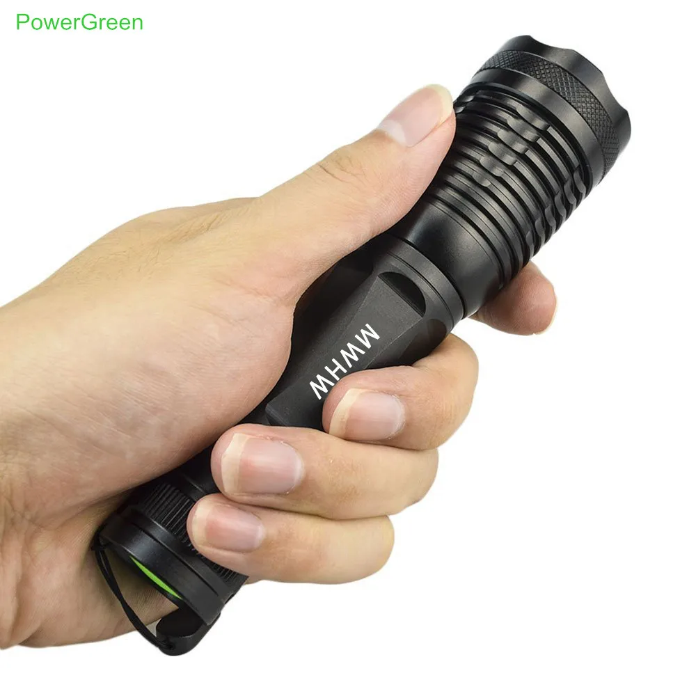 

PowerGreen Rechargeable Emergency 1000 Lumens Mini Torch Light 5 Lights Modes Night Lamp with Adjustable Focus for Outdoor