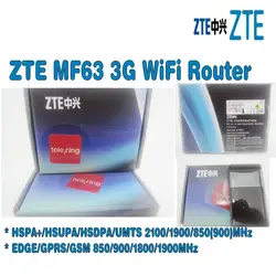 Открыл ZTE mf63 3 г беспроводной маршрутизатор HSPA Мобильная точка доступа плюс с антенной