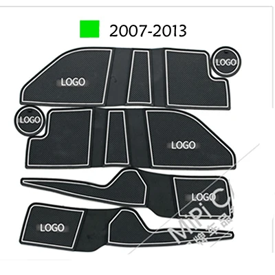 Для Ford Mondeo 2007-2012 MK4 Салонные подложки анти-скольжения 2008 2009 2010 2011 2013 резиновый колпачок держатель ворота игровая площадка аксессуары - Название цвета: Fluorescence