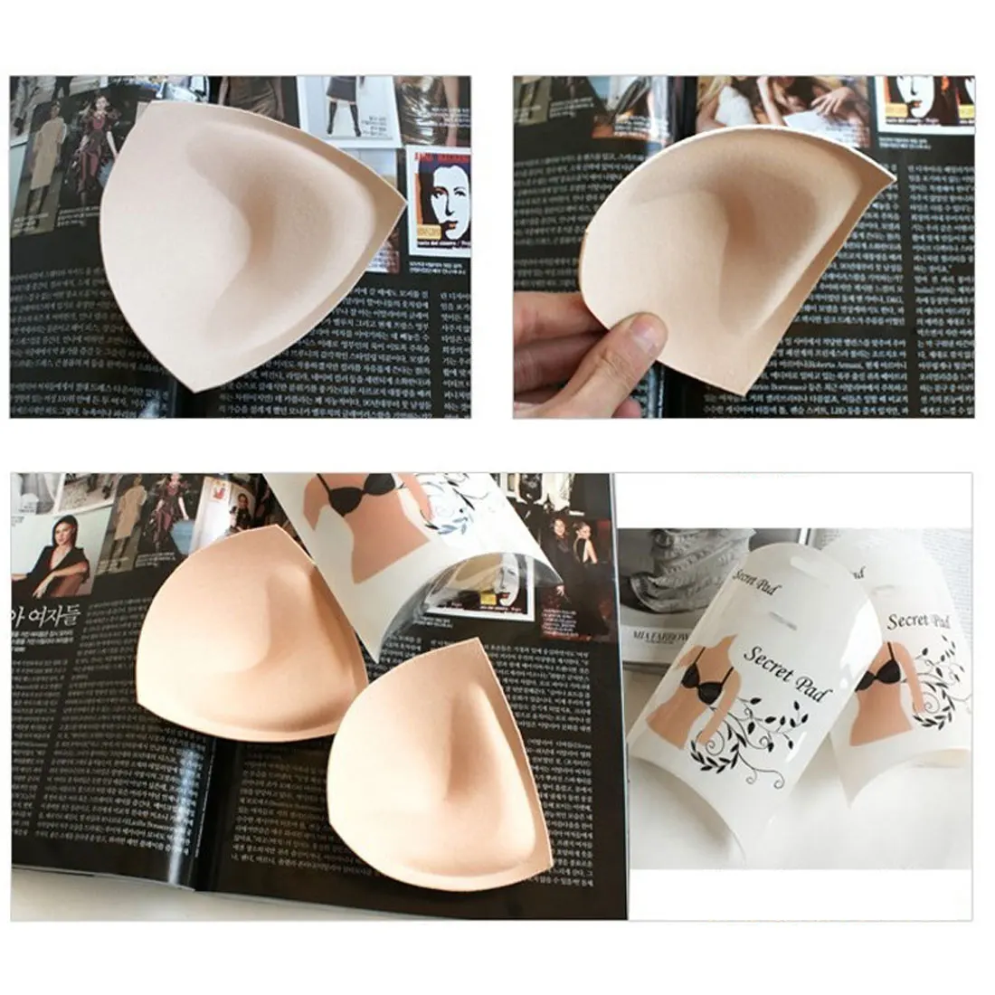 women's bikini Sponge bra pads Breast Enhancer To Bra Push Up Breast