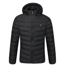 Ourdoor Usb куртки с электрическим подогревом для мужчин и женщин пуховые хлопковые куртки с подогревом зимняя теплая одежда с капюшоном