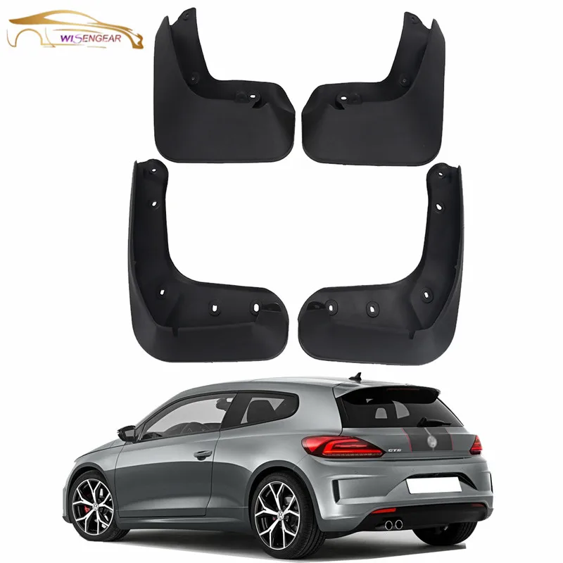 

WISENGEAR 4 Pcs/Set Mud Flaps Splash Guards Cover Mudguard Fender For VW Volkswagen Scirocco 2009 - 2017 Car Styling /