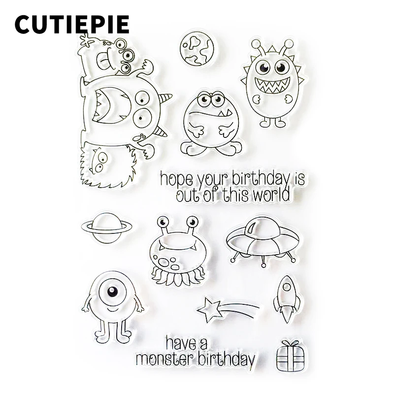 

Cute Cartoon Transparent Clear Stamps DIY Silicone Seals for Scrapbooking/Card Making Embossing Folder Stencils Stamp Crafts