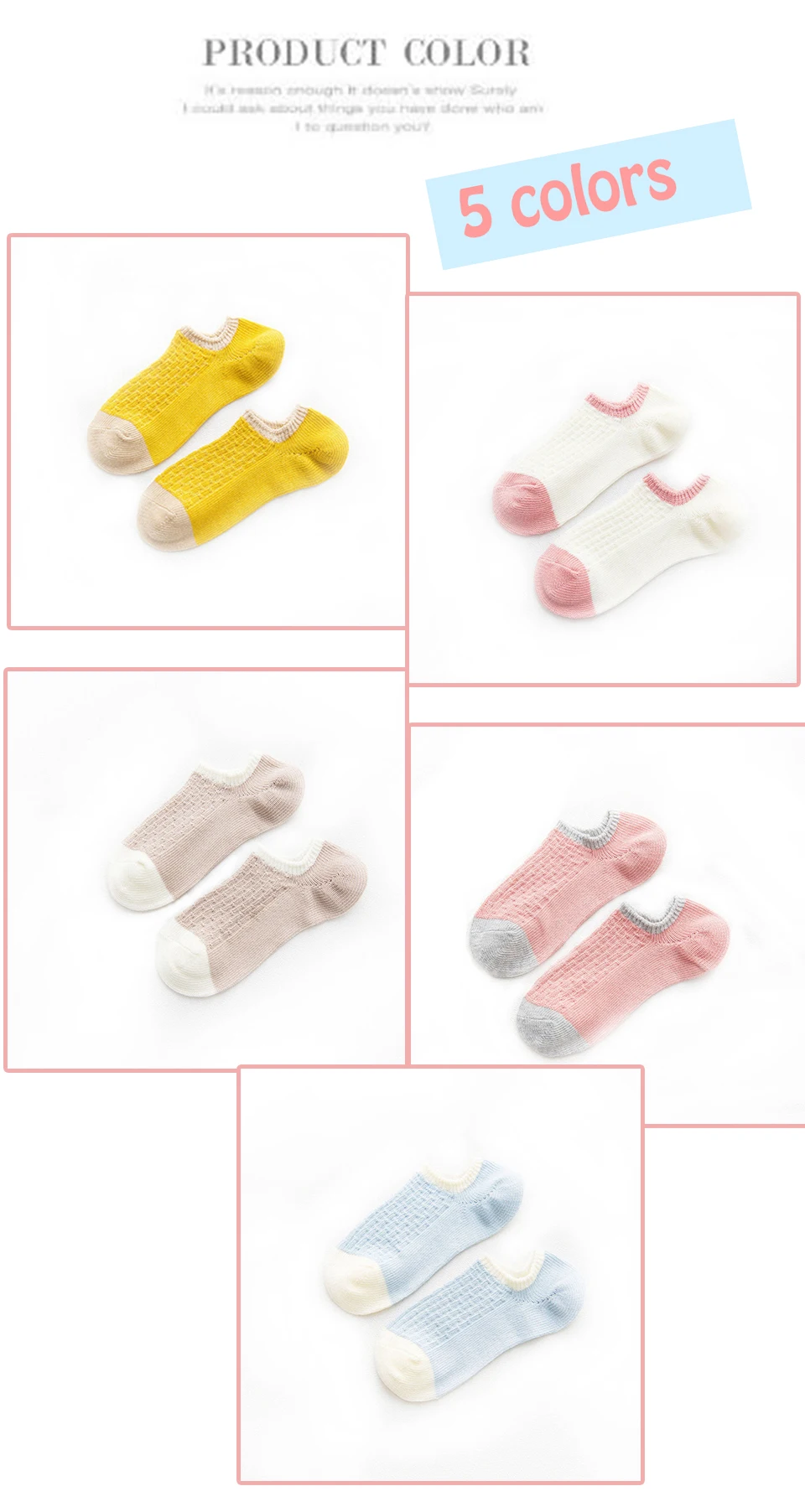 2018 Spring And Summer New Japanese Trend Fashion Simple Thick line Cotton Deodorant Mixed Candy Color Cute Wind Female Socks (3)