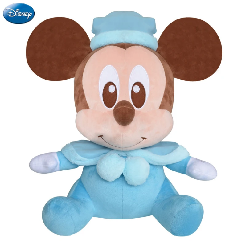 

Disney Brand Shawl Mickey Mouse Minnie Cotton Kawaii Plush Stuffed Animal Toys Doll Christmas Gift Toys for Baby Boys Girls Kids