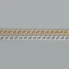 Chaînes de colliers en aluminium plaqué or et Rhodium, 14x9mm, chaînes pour la fabrication de bijoux, 3 m/lot ► Photo 3/5