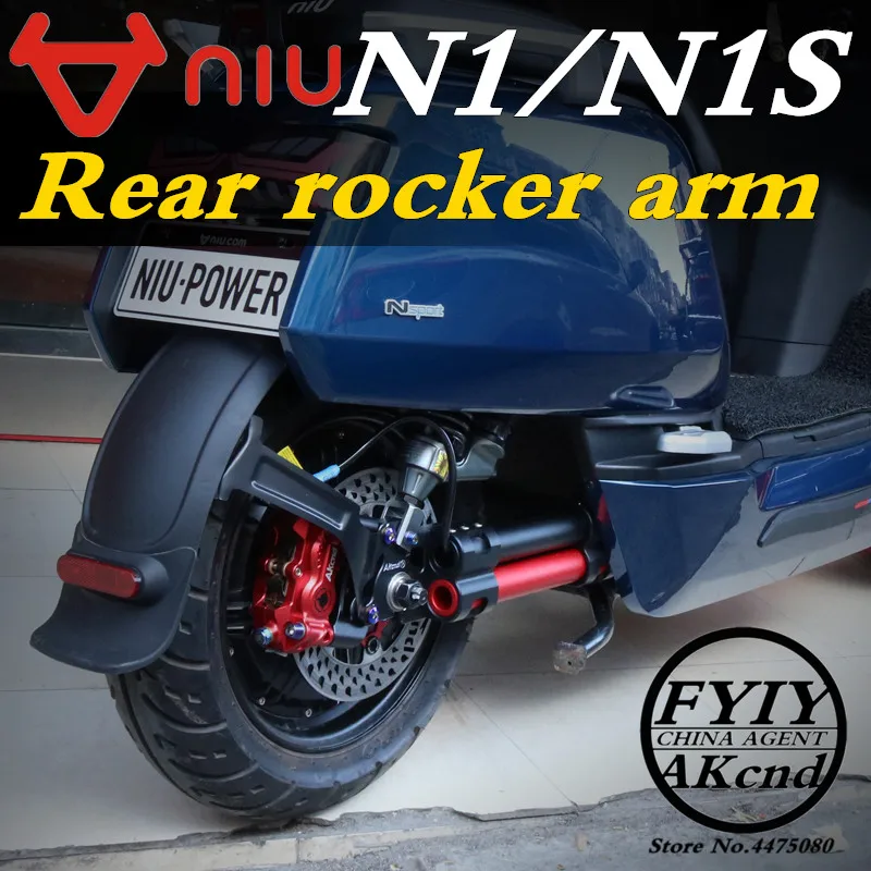 

AKCND Motorcycle rear Suspension ALuminum Alloy Scooter Rear Swing Arm Modified Fork For niu n1/n1s Electric vehicle Scooter