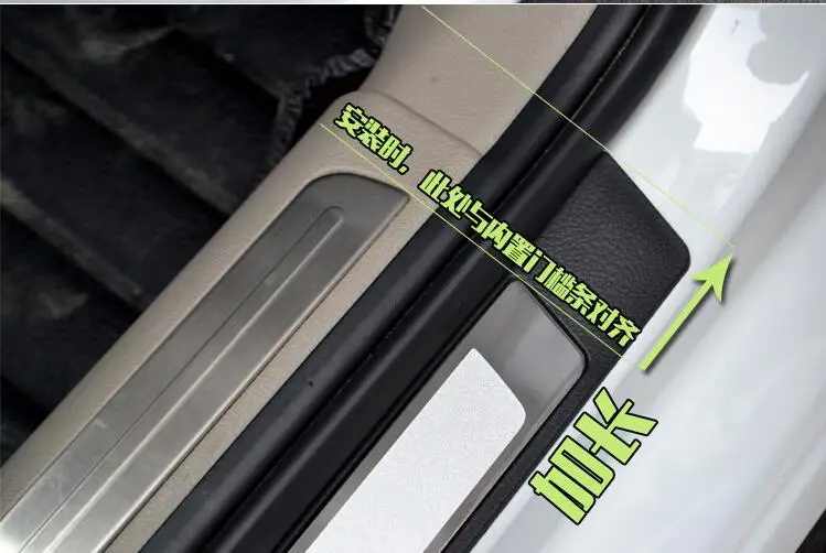 Высокое качество нержавеющая сталь Накладка/дверной порог протектор стикер автомобиль Стайлинг для Volkswagen Golf 7