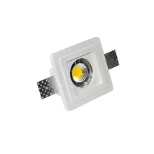 Ручной работы для рисования светодиодный вниз светильник, Trimless светильник для гипсокартона, встроенный штукатурка вниз, светодиодный свет с 5 W светодиодный лампы