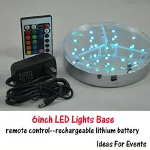 Лидер продаж года Замороженные украшения " удаленного Управление центральные LED Ваза огни, свет таблицы, Свадебные Поставки светло