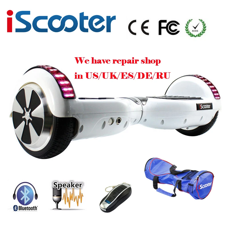 iScooter Bluetooth Hoverboard Part UL2272 Smart Steering-Wheel Self Balance Electric Scooter Skateboard Carry Bag Gift For Boy