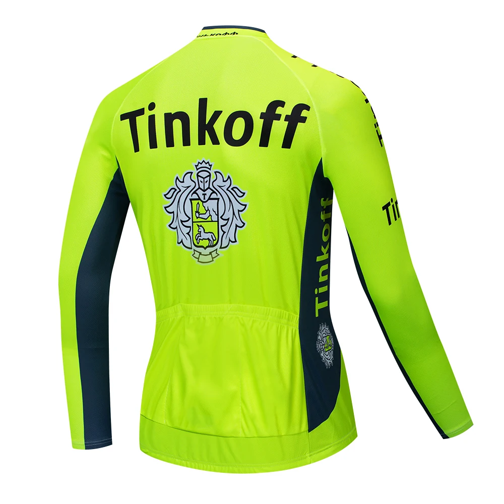 Tinkoff с длинным рукавом велосипед Велоспорт Толстовка Осенняя одежда Ropa Ciclismo