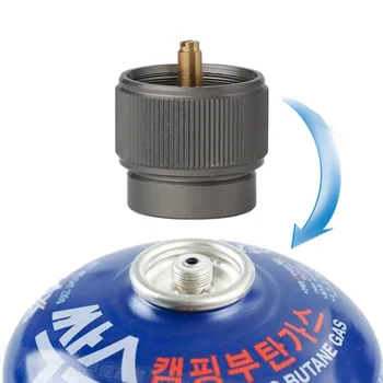 

Practical Propane Gas Tank Input EN417 Valve Flat Tank Output Outdoor Camping Stove Convert Cylinder Canister Adapter 2017 New