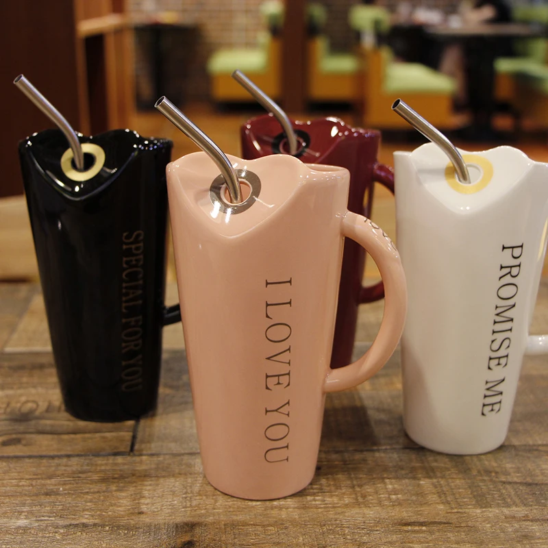 Кружка молочная компактная без ручки 500 мл|mug with straw|mug withart mug |