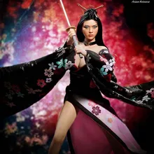 Phicen PL2014-71B-2 SHI in Kimono 1:6 Collectible Figure Asia Version 1 Head Carving Phicen Body with Stainless Steel Skeleton