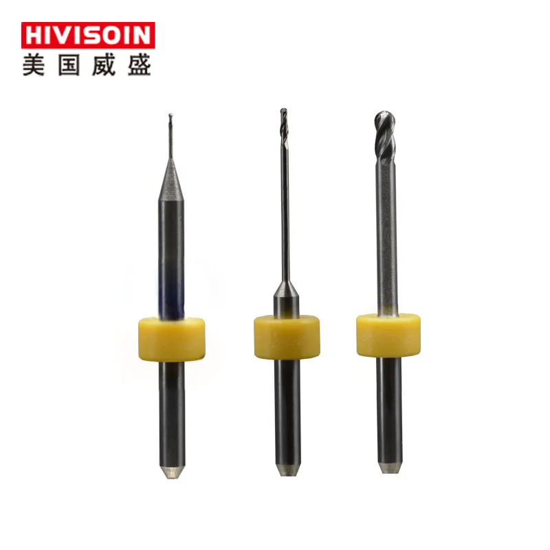 

Dental Zirconia Carbide Milling Burs Machine Sirona System 0.5/1.0/2.5mm Length 43mm For Zirconium and Wax /PMMA