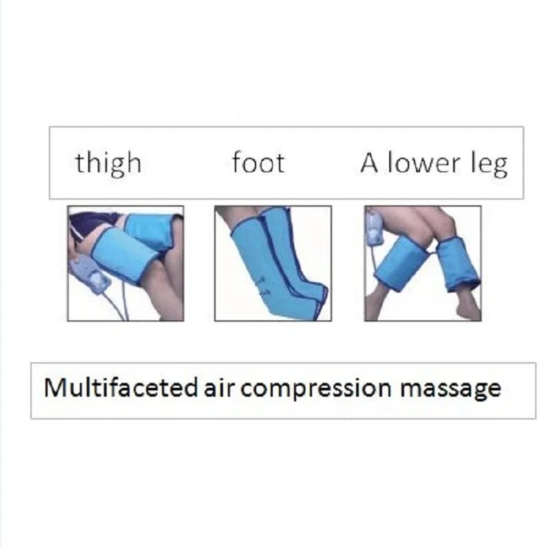 Массажер для ног компрессионный Air Massager Leg Pressure прессотерапии и лимфодренажа дома