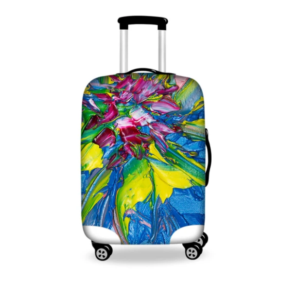 New Graffiti Design Protective Luggage Cover Waterproof Travel Luggage Cover Suit for 18-30 inch Case Elastic Suitcase Cover - Цвет: HB0034