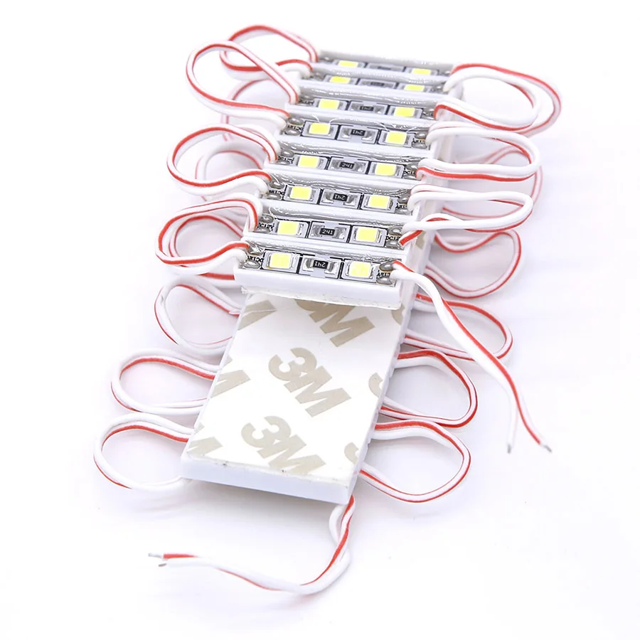 20PCS Small Size LED Module Light 2835 SMD 2 LED DC12V Waterproof IP65 Advertising Sign Backlight Storefront Modules Strip Lamps (59)