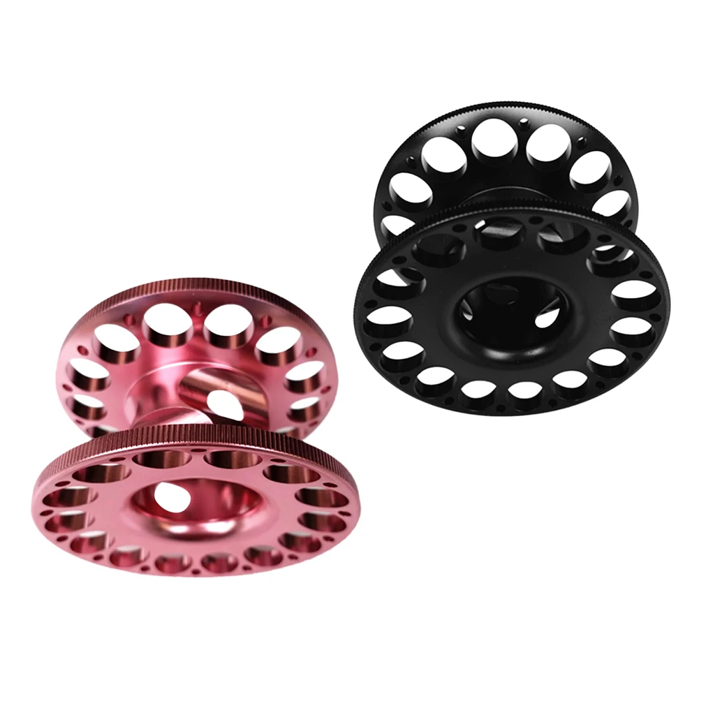 Lightweight 2 x Aluminum Alloy Scuba Diving Snorkeling Diver Finger Spool Dive Reel for Cave Diving Camping Climbing Equiptment