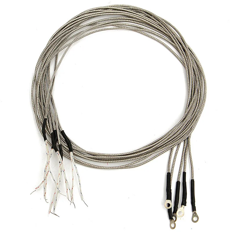 

5pcs 1.5M K-type Ring Thermocouple Probe High Temperature Sensor Shielded Thermistor Sensor for Makerbot 3D Printer