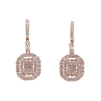 

Luxury drop dangle Square statement earrings for women big earrings 2019 geometric earings fall fashion costume jewelry trendy