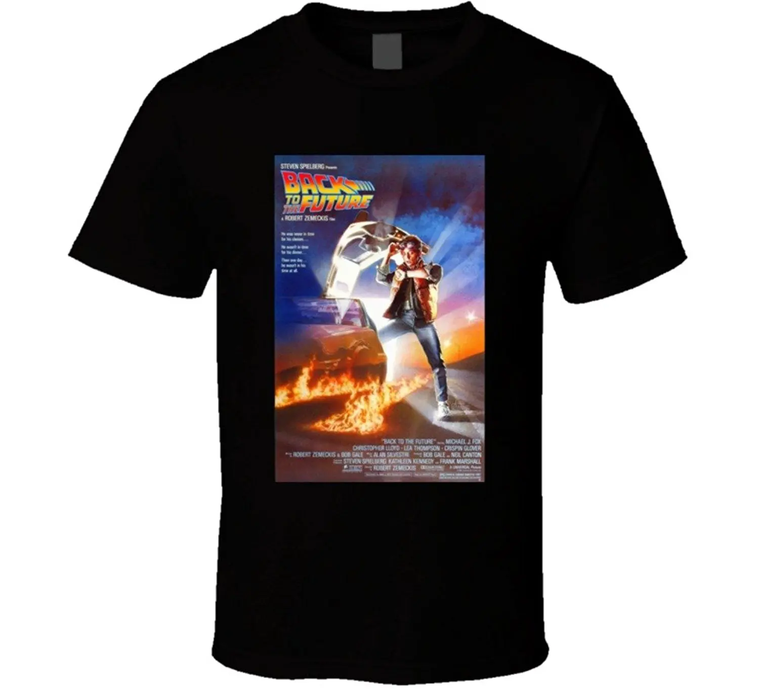 Back To The Future Cool 80's Comedy Vintage Classic Movie Poster Fan T Shirt Fashion Logo Printing Shirts | Мужская одежда