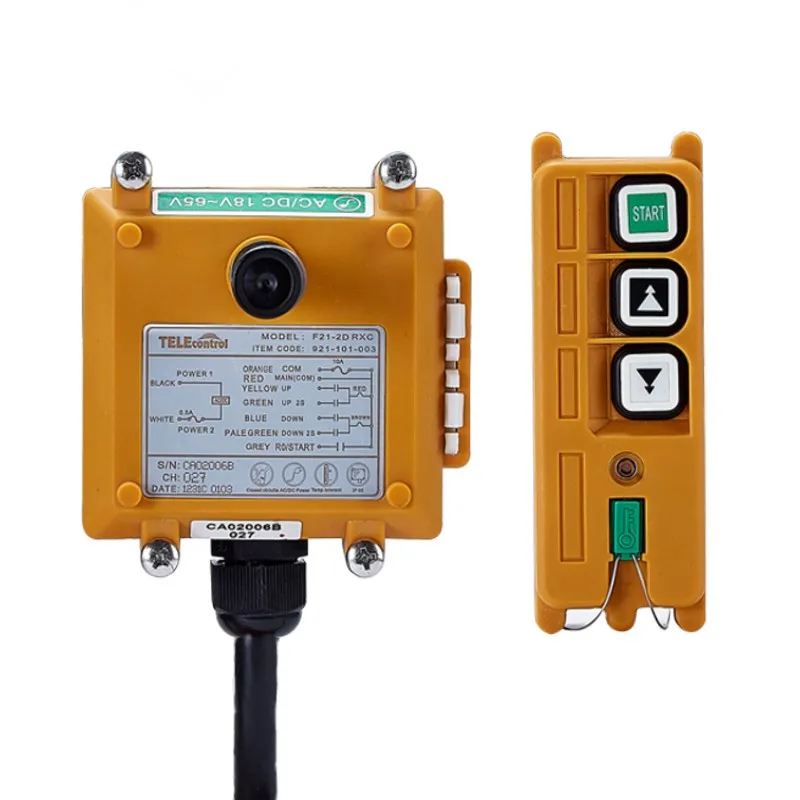 

Telecrane radio wireless Industry remote control F21-2D 2 double speed button for crane and hoist